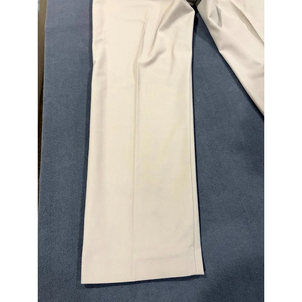 Axist Chino Pants Men 36x30 Beige Flat Front Mid Rise Straight Leg Slash Pockets